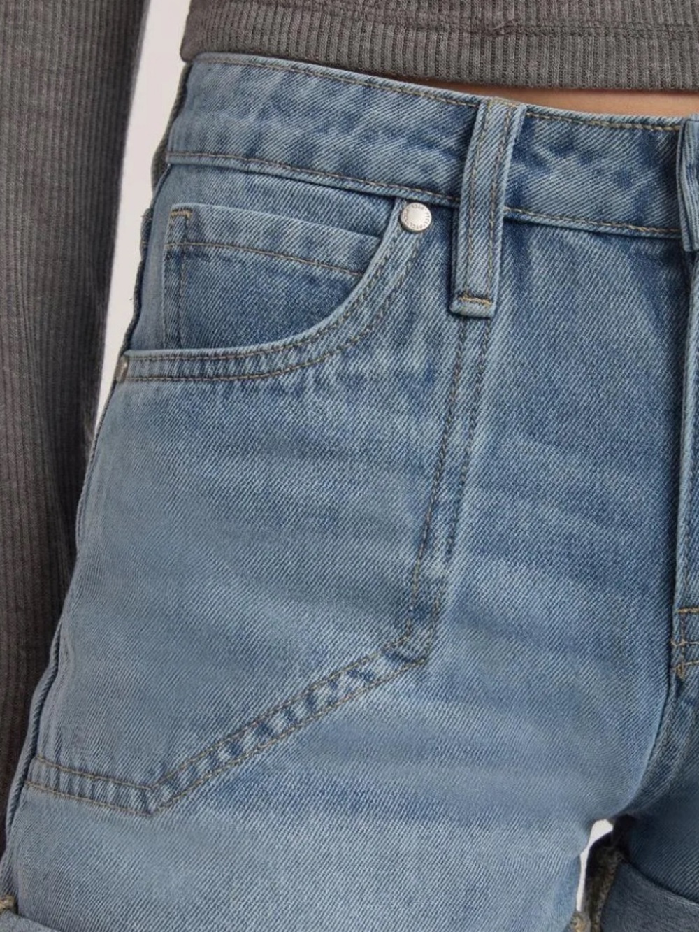 PTCL Mira Rolled Cuff Denim Shorts NWT - Picture 4 of 11